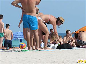 super-naughty inexperienced large baps teenagers hidden cam Beach flick